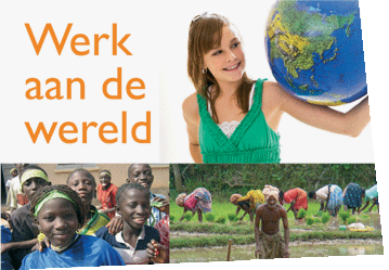 deel van voorkant folder werk ad wereld